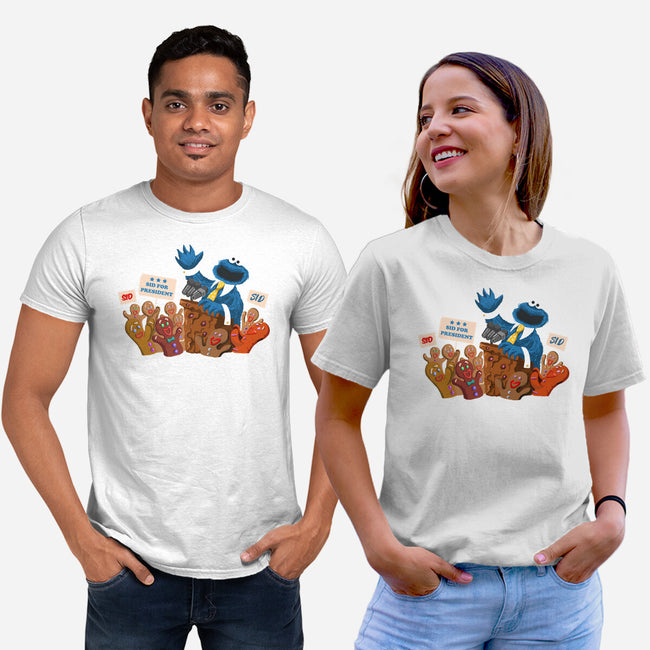 Cookie Monster For President-Unisex-Basic-Tee-ugurbs