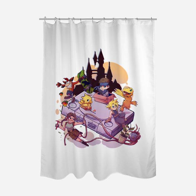 Nostalgic Players-None-Polyester-Shower Curtain-jacnicolauart