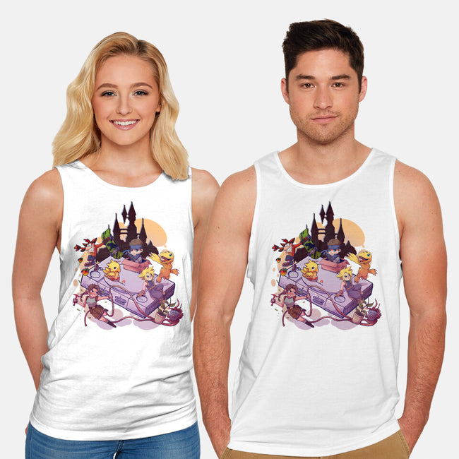 Nostalgic Players-Unisex-Basic-Tank-jacnicolauart