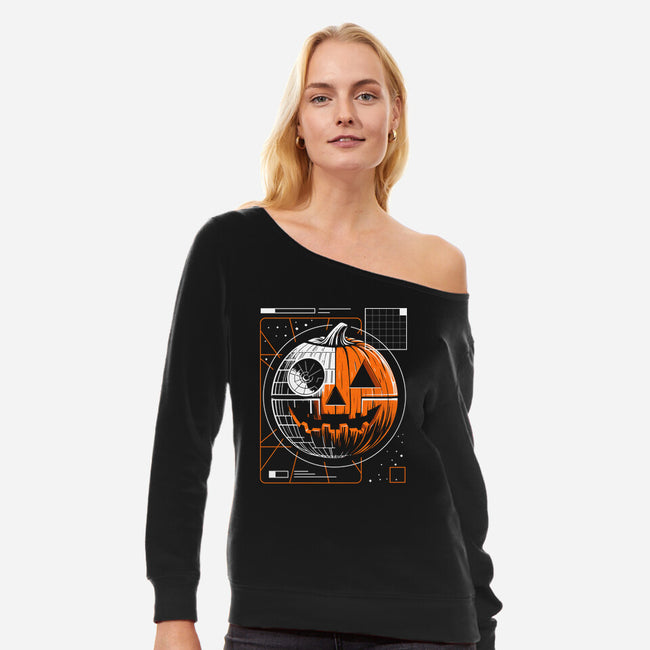 The Ultimate Weapon-Womens-Off Shoulder-Sweatshirt-Vanadium