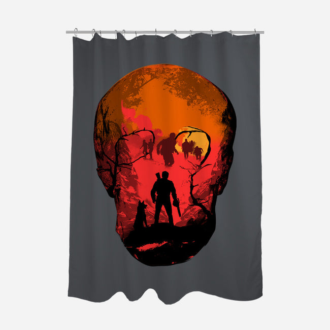 Evil Dead Fight-None-Polyester-Shower Curtain-heydale