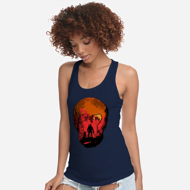 Evil Dead Fight-Womens-Racerback-Tank-heydale