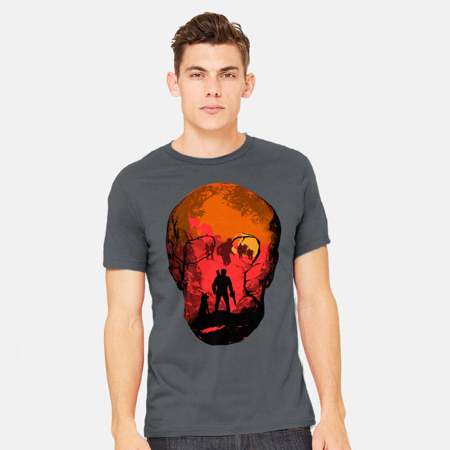 Evil Dead Fight-Mens-Heavyweight-Tee-heydale