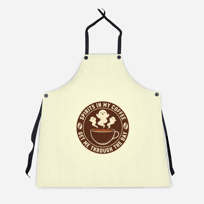 Spirits In My Coffee-Unisex-Kitchen-Apron-danielmorris1993