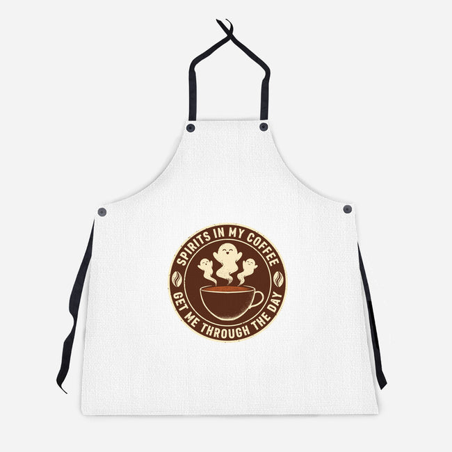 Spirits In My Coffee-Unisex-Kitchen-Apron-danielmorris1993