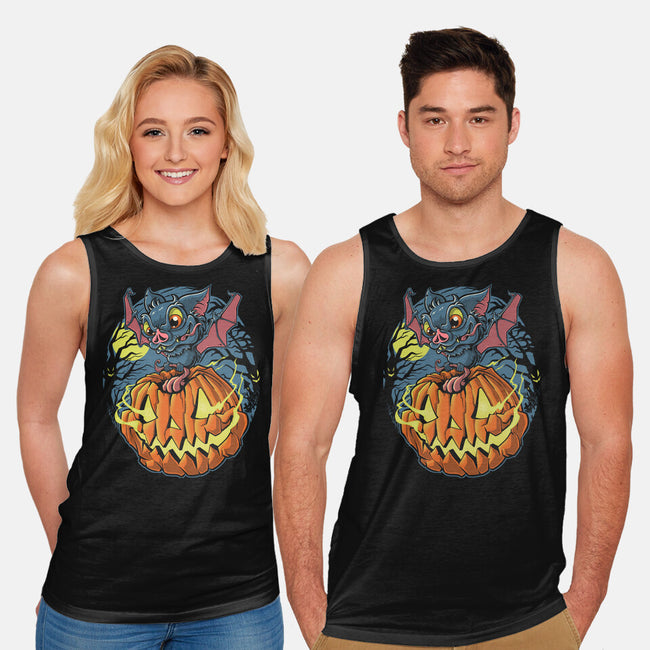 Spooky Night Bat-Unisex-Basic-Tank-Betmac