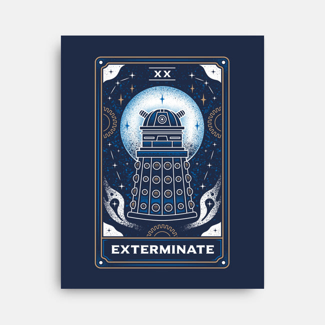 Exterminate Tarot Card-None-Stretched-Canvas-Logozaste