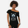 Exterminate Tarot Card-Womens-Off Shoulder-Tee-Logozaste