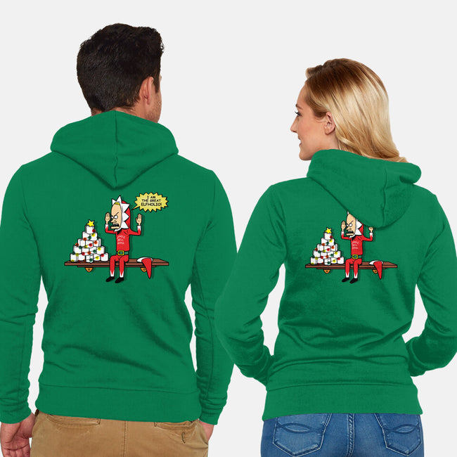 The Great Elfholio-Unisex-Zip-Up-Sweatshirt-Boggs Nicolas