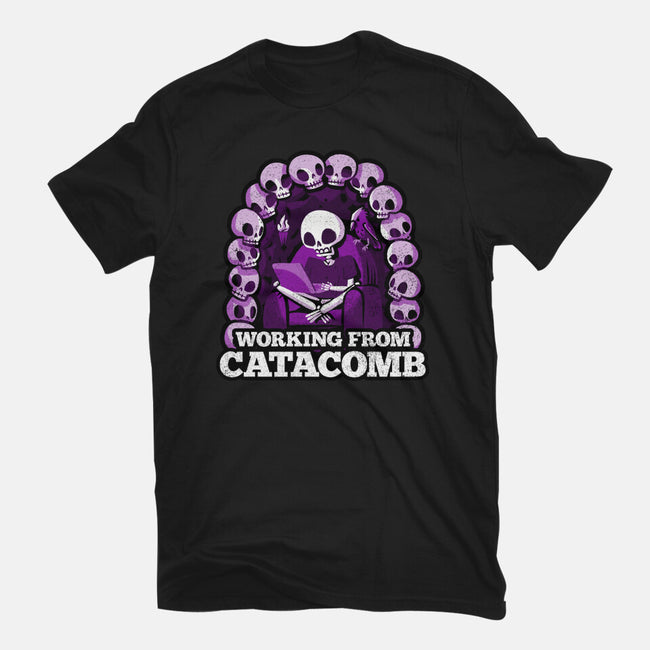 Working From Catacomb-Mens-Heavyweight-Tee-Aarons Art Room