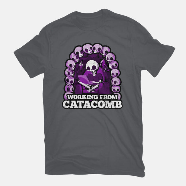 Working From Catacomb-Unisex-Basic-Tee-Aarons Art Room