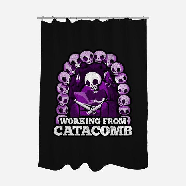 Working From Catacomb-None-Polyester-Shower Curtain-Aarons Art Room