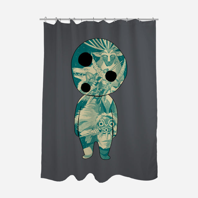 The Spirit Of The Forest-None-Polyester-Shower Curtain-Hafaell