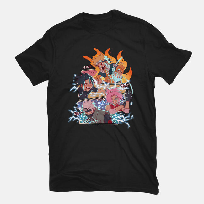 Naruto Battle-Mens-Premium-Tee-jacnicolauart