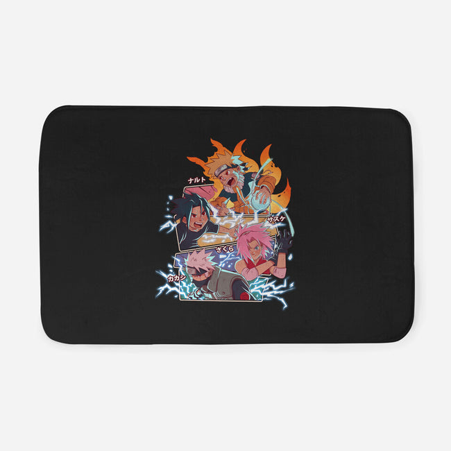 Naruto Battle-None-Memory Foam-Bath Mat-jacnicolauart