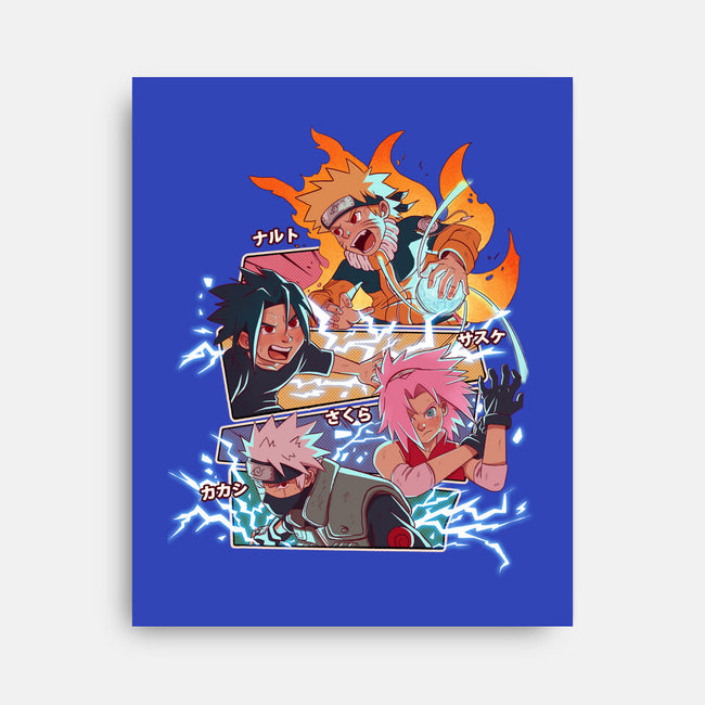 Naruto Battle-None-Stretched-Canvas-jacnicolauart