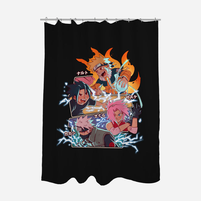 Naruto Battle-None-Polyester-Shower Curtain-jacnicolauart