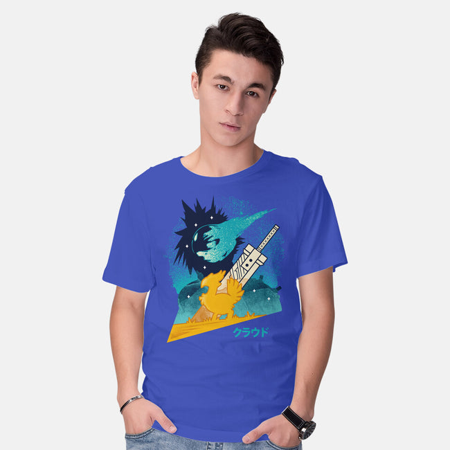 Cloud And Chocobo-Mens-Basic-Tee-Logozaste