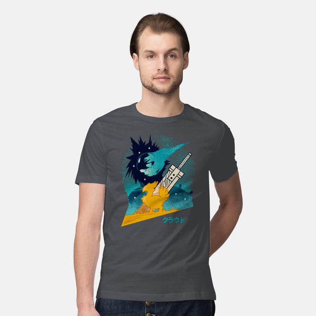 Cloud And Chocobo-Mens-Premium-Tee-Logozaste