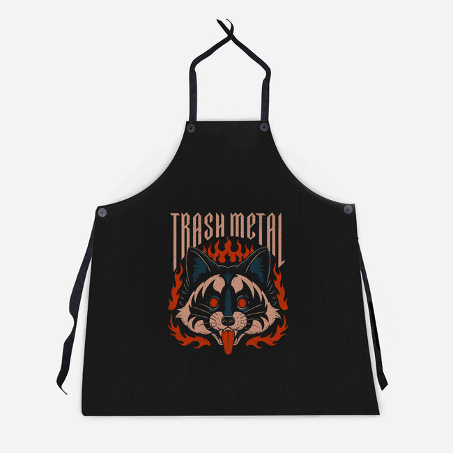 Trash Metal Raccoon-Unisex-Kitchen-Apron-Thiago Correa