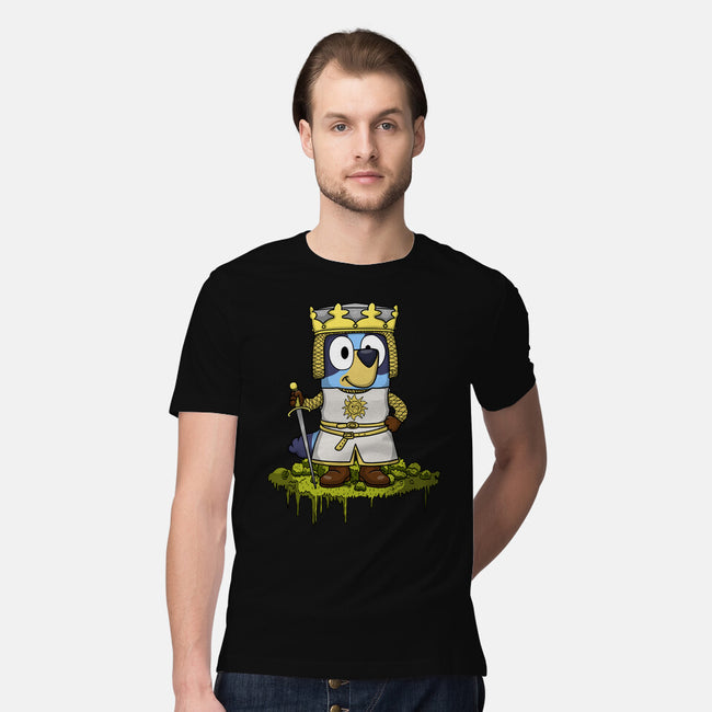 Bluey And The Holy Grail-Mens-Premium-Tee-JamesQJO