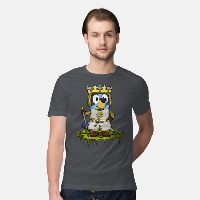 Bluey And The Holy Grail-Mens-Premium-Tee-JamesQJO