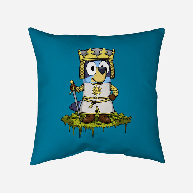 Bluey And The Holy Grail-None-Removable Cover-Throw Pillow-JamesQJO