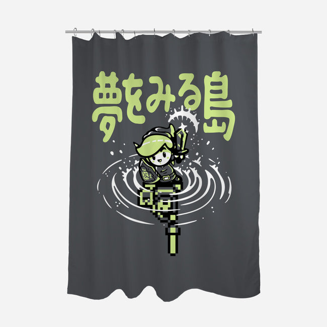 The Hero Awakes Again-None-Polyester-Shower Curtain-demonigote