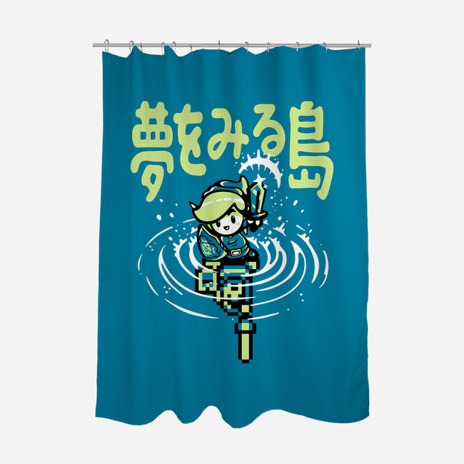 The Hero Awakes Again-None-Polyester-Shower Curtain-demonigote