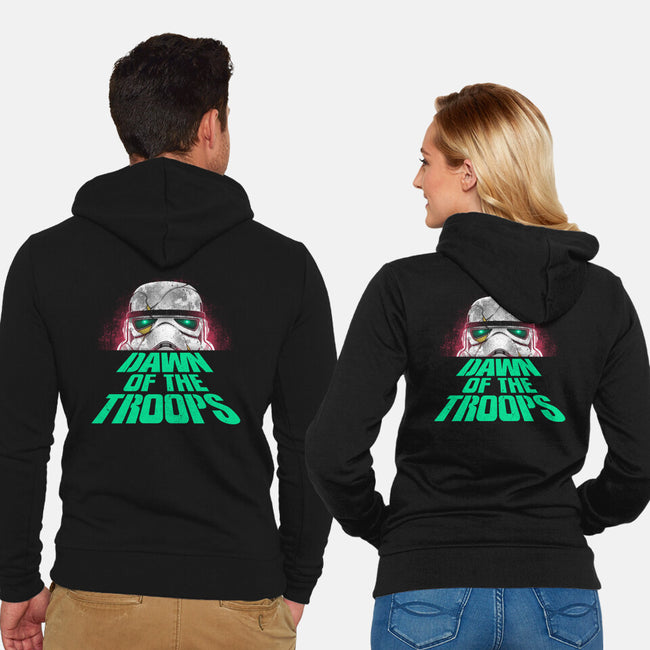 Dawn Of The Troops-Unisex-Zip-Up-Sweatshirt-Getsousa!