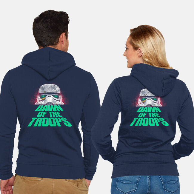 Dawn Of The Troops-Unisex-Zip-Up-Sweatshirt-Getsousa!