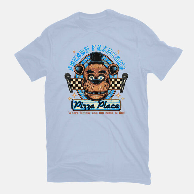 Freddy’s Pizza Place-Mens-Basic-Tee-momma_gorilla