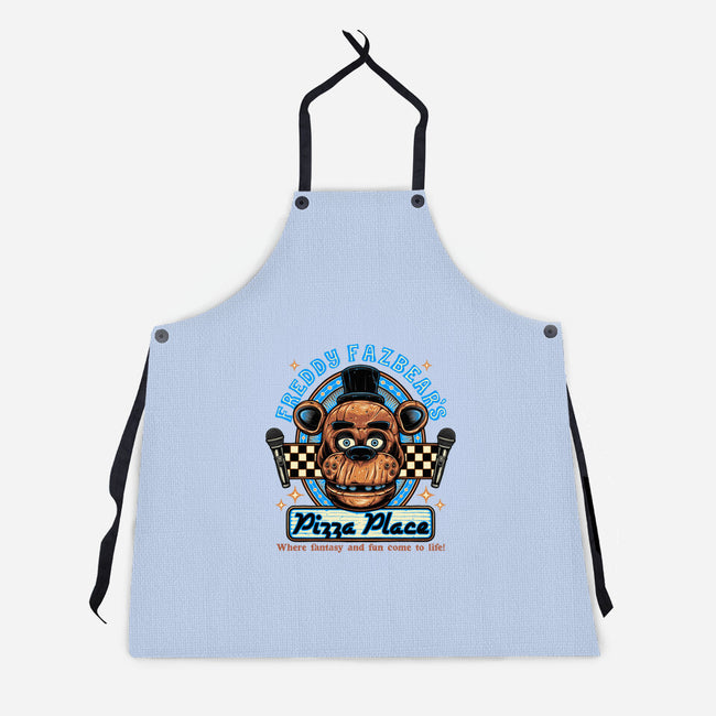 Freddy’s Pizza Place-Unisex-Kitchen-Apron-momma_gorilla