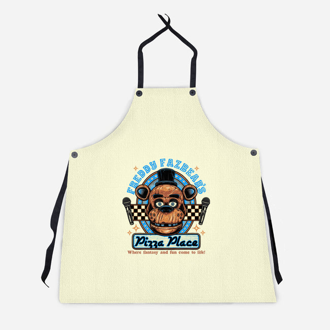 Freddy’s Pizza Place-Unisex-Kitchen-Apron-momma_gorilla