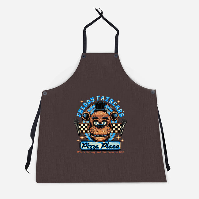 Freddy’s Pizza Place-Unisex-Kitchen-Apron-momma_gorilla