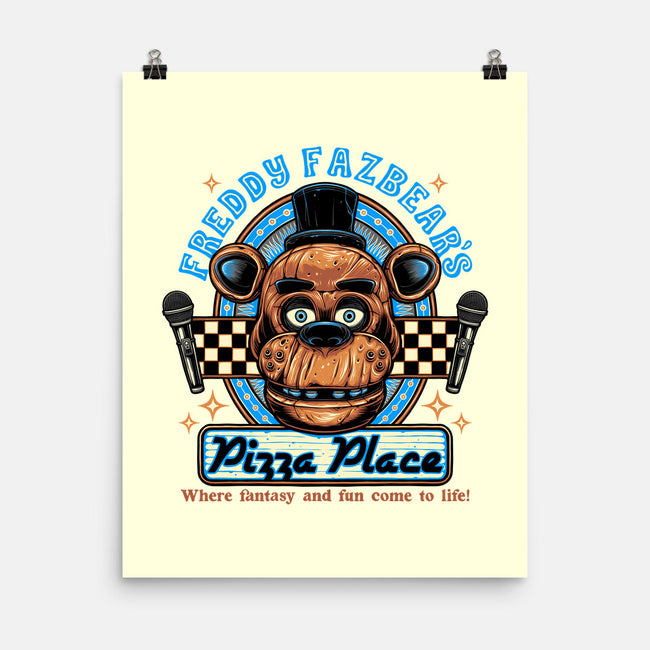 Freddy’s Pizza Place-None-Matte-Poster-momma_gorilla