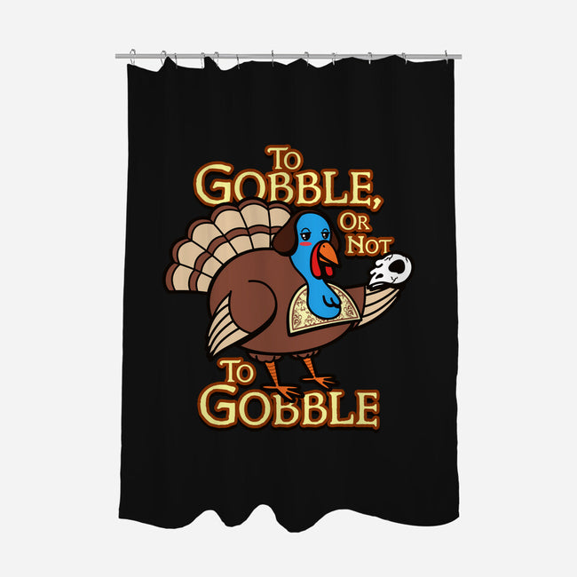 To Gobble Or Not To Gobble-None-Polyester-Shower Curtain-Boggs Nicolas