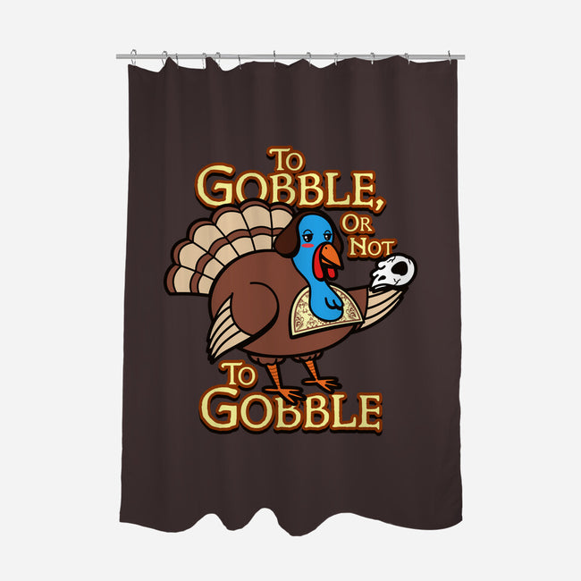 To Gobble Or Not To Gobble-None-Polyester-Shower Curtain-Boggs Nicolas