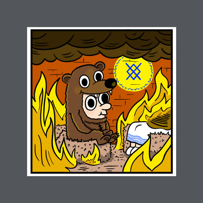 The Bear Is Fine-None-Glossy-Sticker-MarianoSan