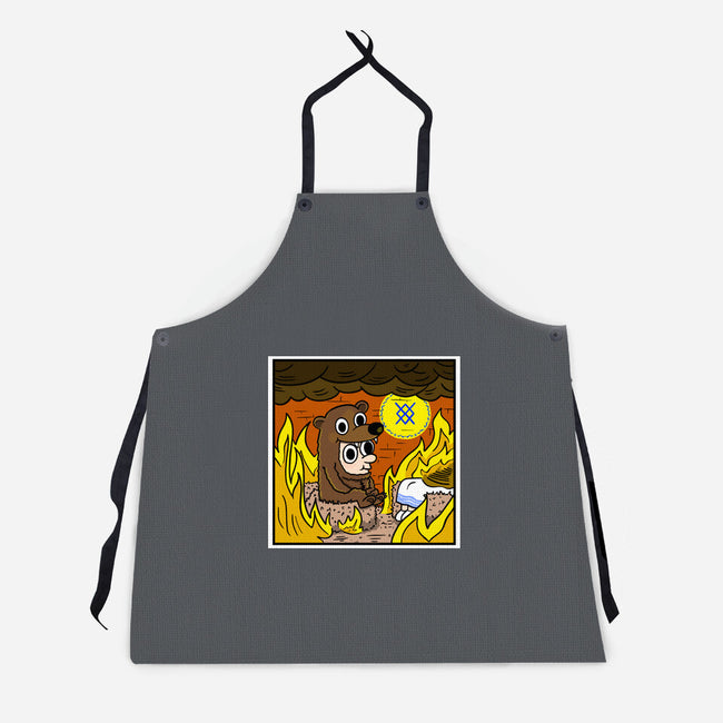 The Bear Is Fine-Unisex-Kitchen-Apron-MarianoSan