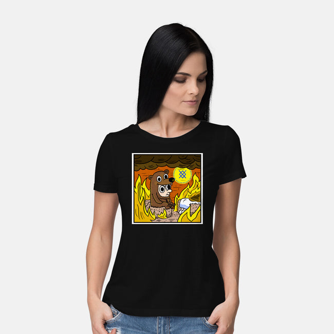 The Bear Is Fine-Womens-Basic-Tee-MarianoSan