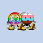 Peace And Love Friends-None-Glossy-Sticker-sebasebi