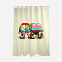 Peace And Love Friends-None-Polyester-Shower Curtain-sebasebi