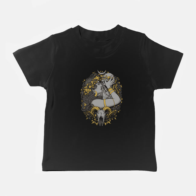 Skull Witch-Baby-Basic-Tee-MedusaD