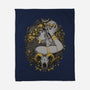 Skull Witch-None-Fleece-Blanket-MedusaD