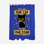 Stab Cat-None-Polyester-Shower Curtain-retrodivision