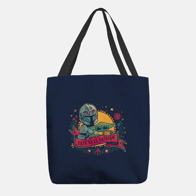 Este Es El Camino-None-Basic Tote-Bag-teesgeex