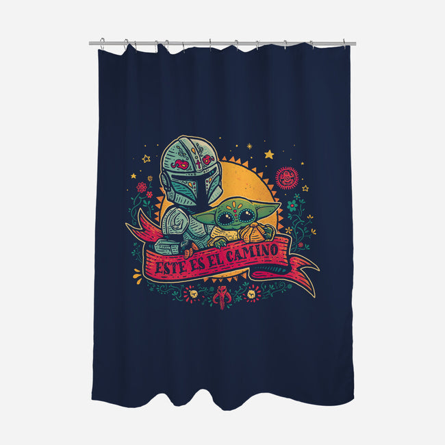 Este Es El Camino-None-Polyester-Shower Curtain-teesgeex