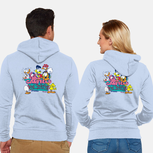 Cat And Friends-Unisex-Zip-Up-Sweatshirt-dalethesk8er