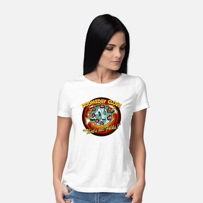 Doomsday Clock-Womens-Basic-Tee-palmstreet